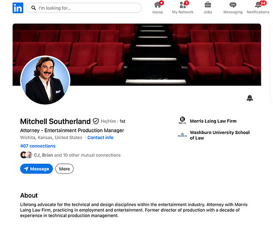 Mitchell Southerland, Southerland Legal website