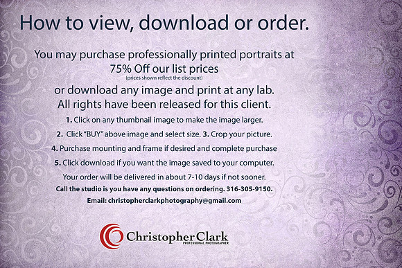 75% OFF all rights released portrait price list
