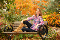Botanica Fall High School Senior Portrait