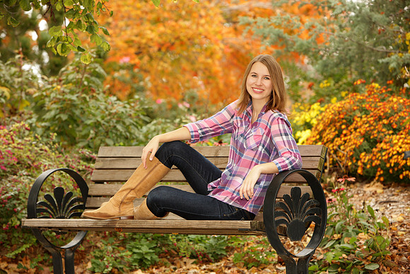Botanica Fall High School Senior Portrait