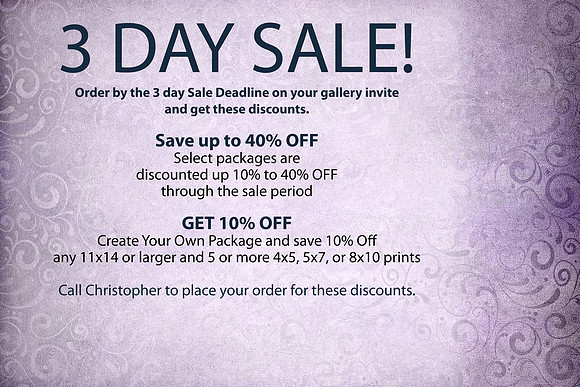 3DAYSALE REG CLIENT