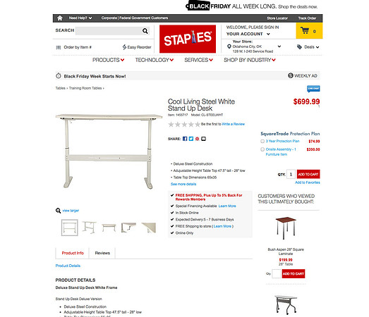 Staples Catalog Product shots. CoolLiving